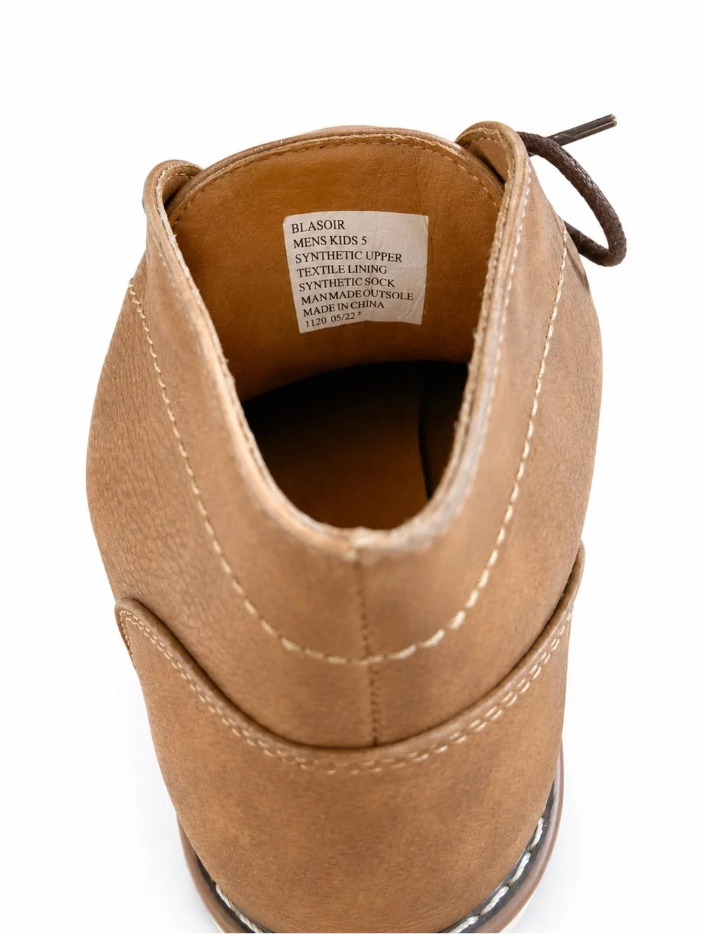 Steve Madden Blasoir Kids Dress Chukka Boots Boys Size 5 Brown Lace-Up Shoes